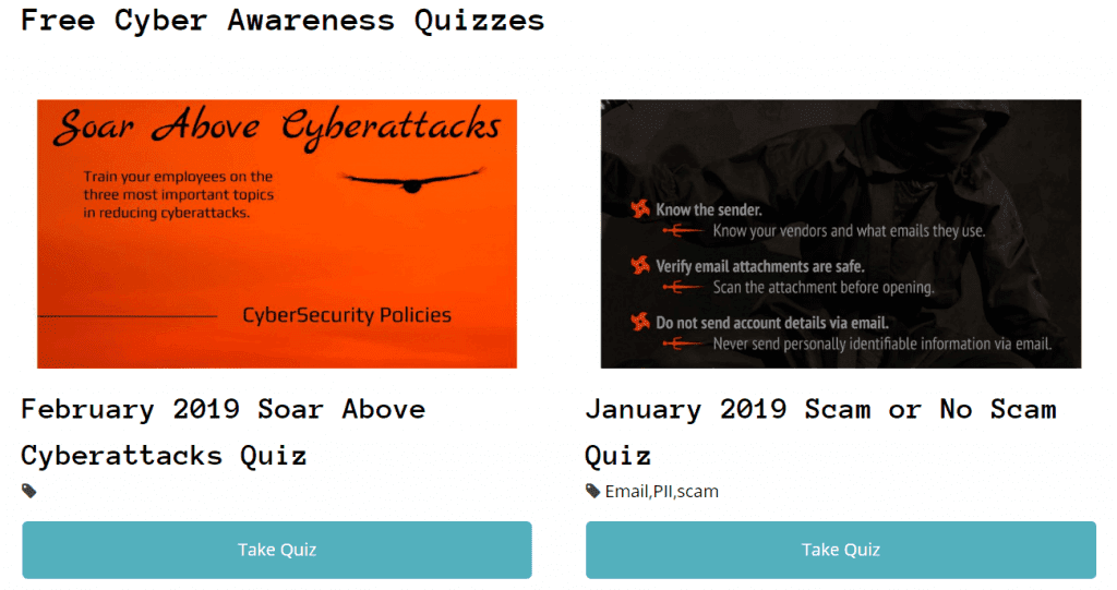 Free Cyber Security Quiz Library