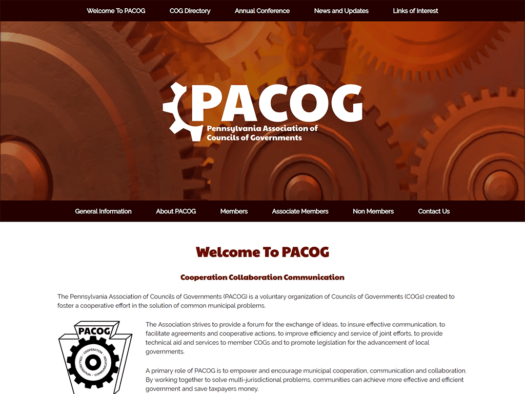 PACOG website redesign