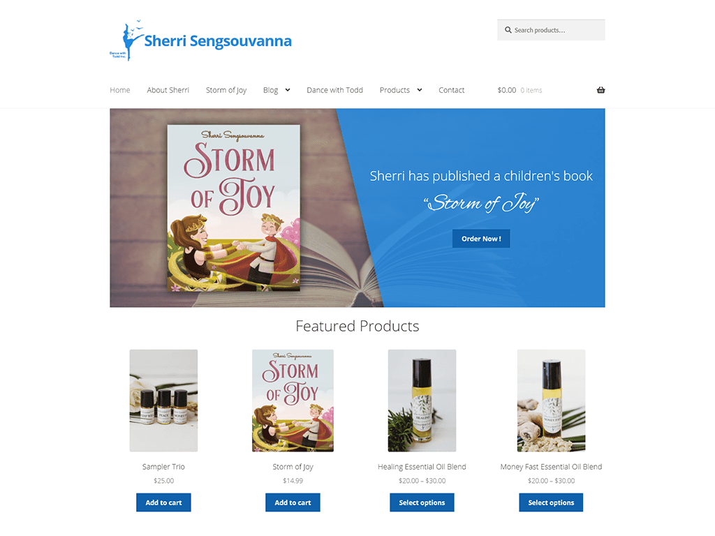 Sherri Sengsouvanna Author and eCommerce Website Design -
