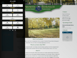 accessible poetry plugin on borough website