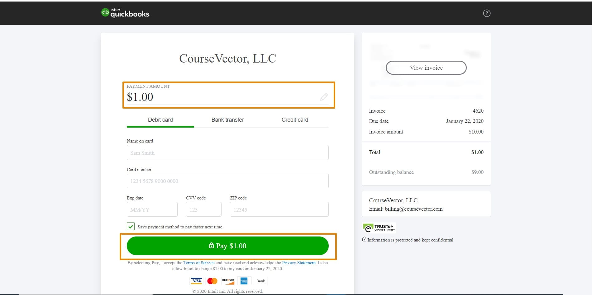 Making a Partial Payment -