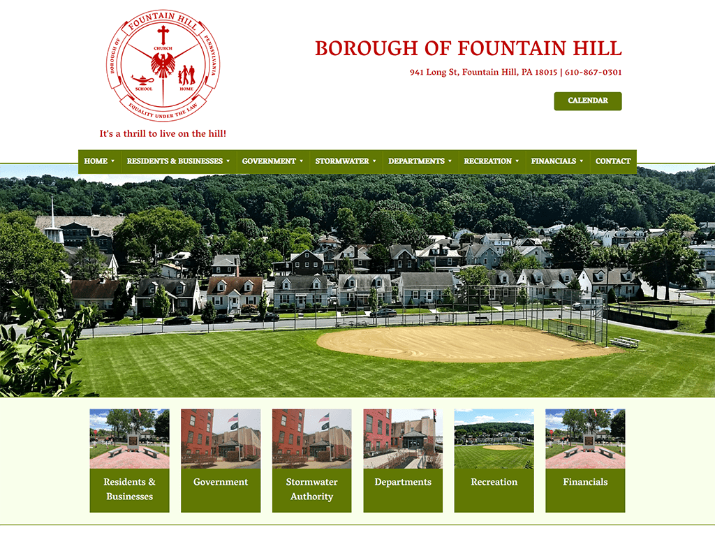 Fountain Hill Borough website