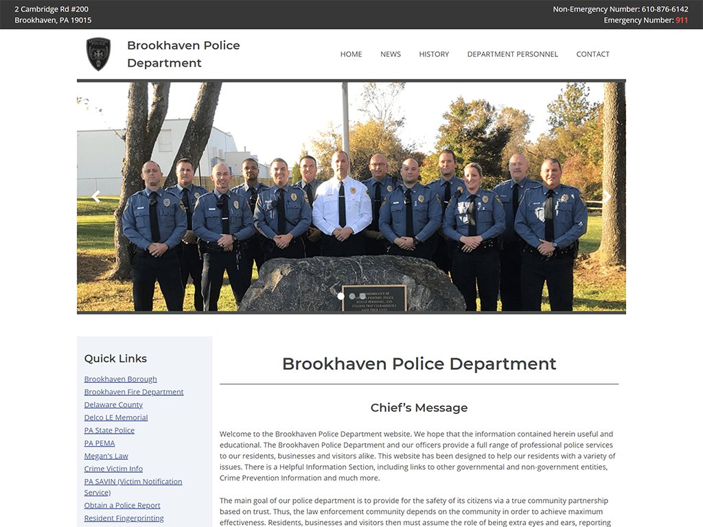Brookhaven Police Website