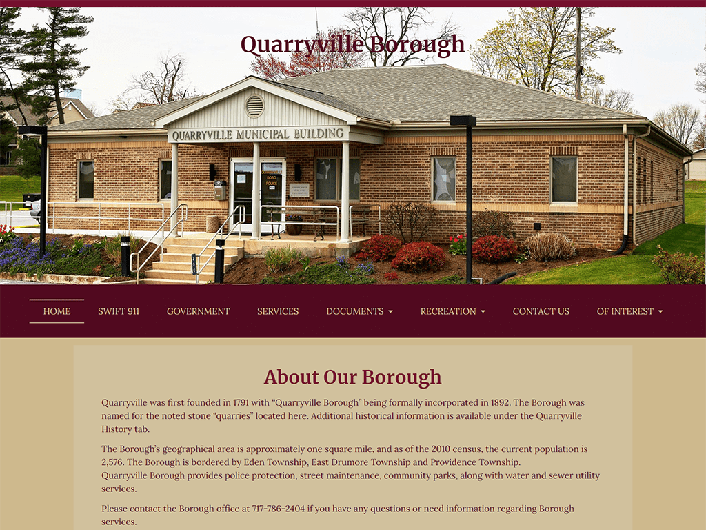 Quarryville Borough Website