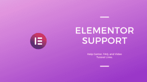Elementor Support
