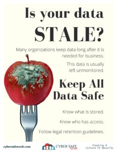 Is your data stale? free cyber security poster