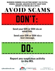 Avoid tax scams with this free cyber security poster