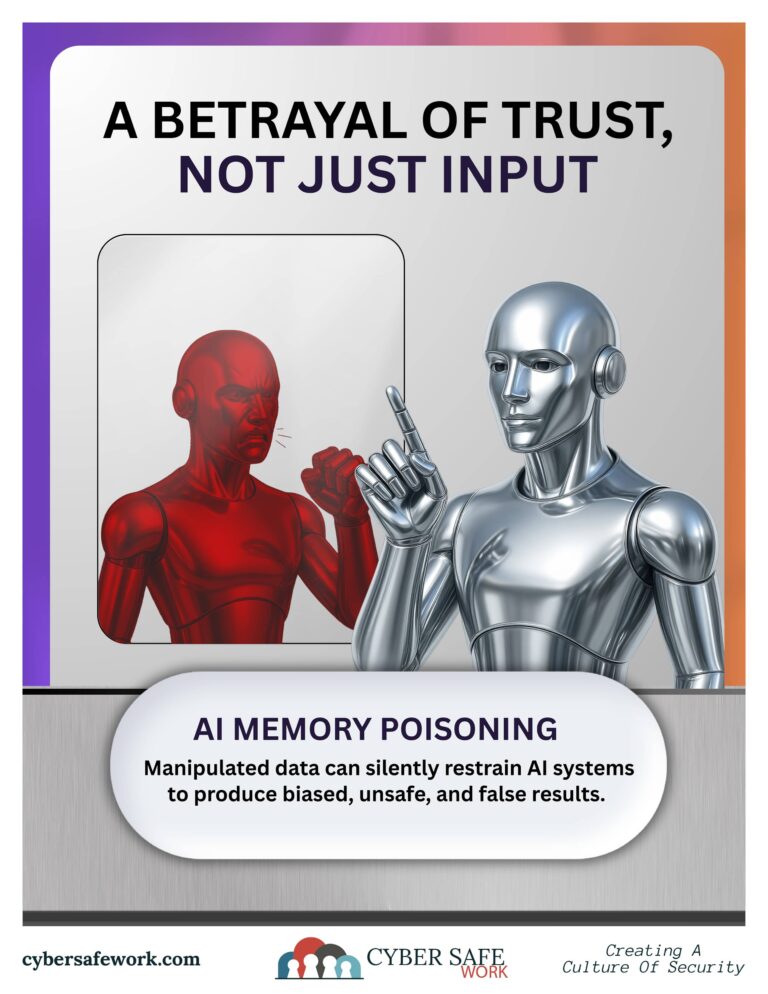 AI Memory Poisoning can silently produce bias, unsafe, or false results
