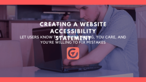 Creating an Accessibility Statement blog post banner