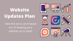 blog post title image - website updates plan