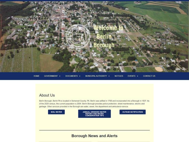 Berlin Borough website design