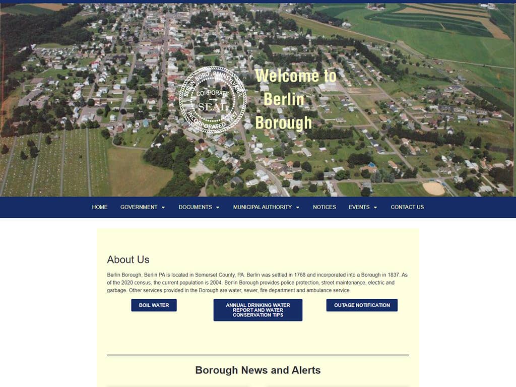 Berlin Borough website design