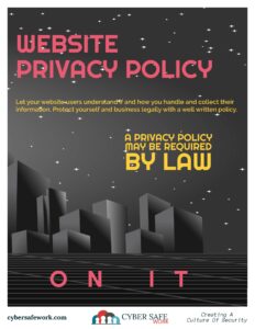 What is your website's privacy policy? free cyber security poster sixth in series of six