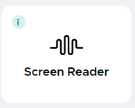 screen reader icon