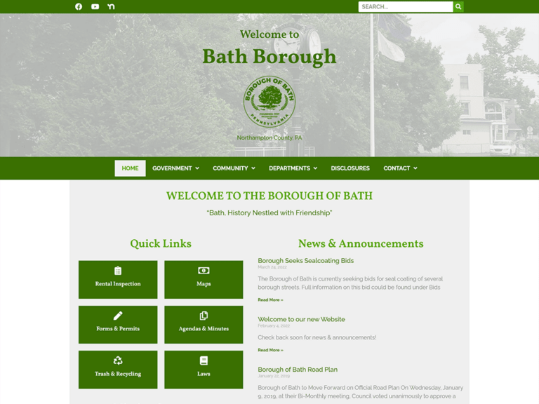 Bath Borough website