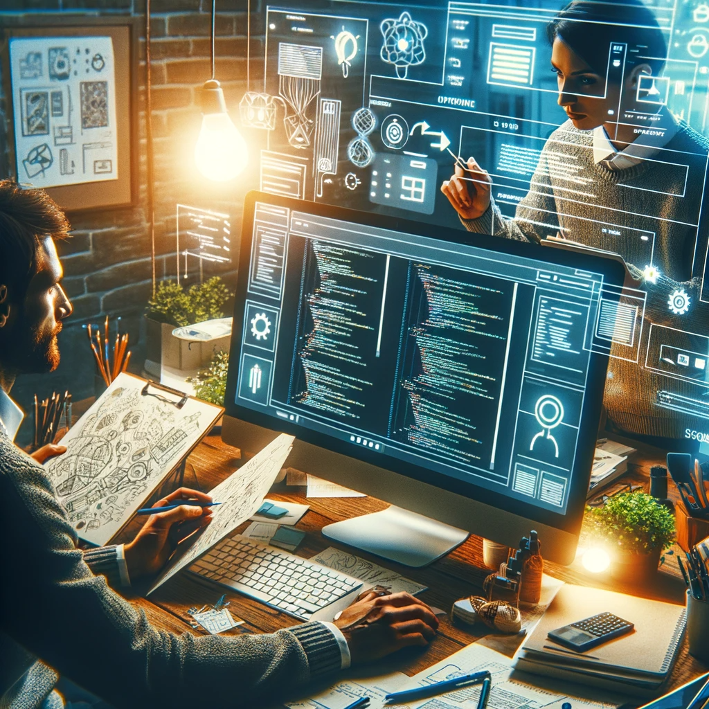 website design front end and back end