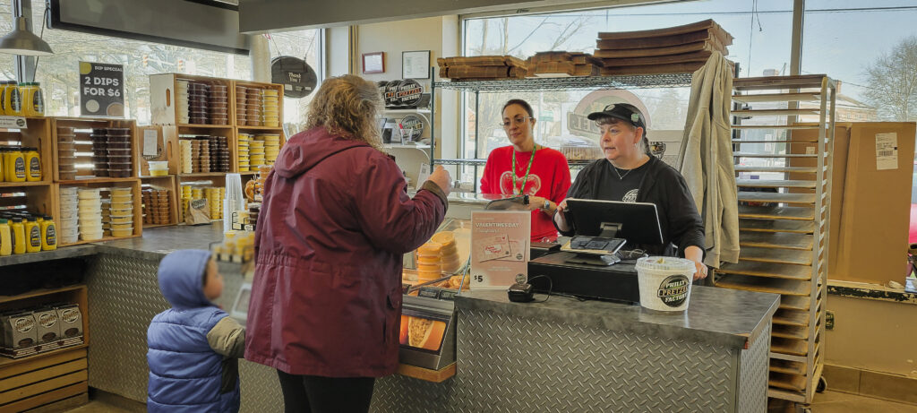 The hard working Pretzel Factory staff at CourseVector's Valentine's Day 2024 community outreach event in partnership with Philly Pretzel Factory in Camp Hill, PA