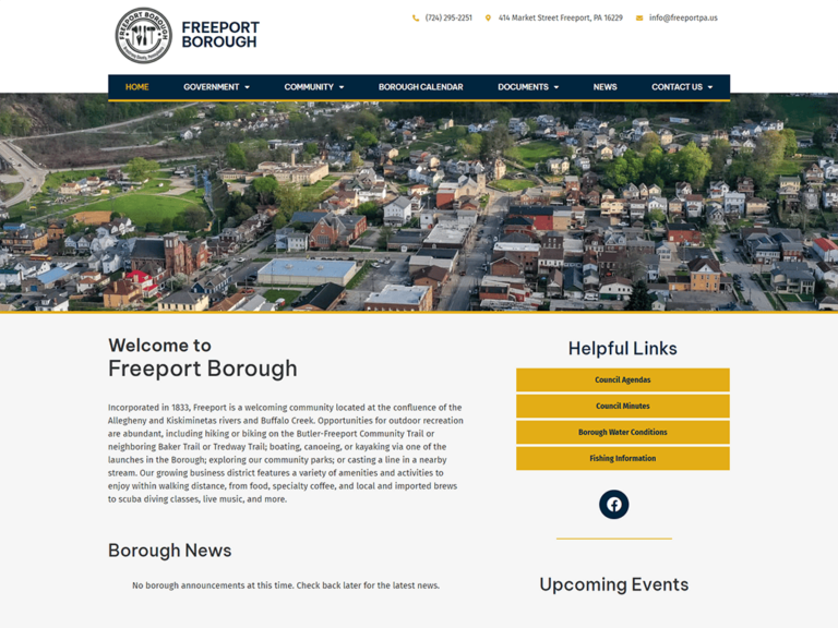Freeport Borough website