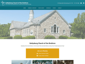 Gettysburg Church of the Brethren WordPress Website