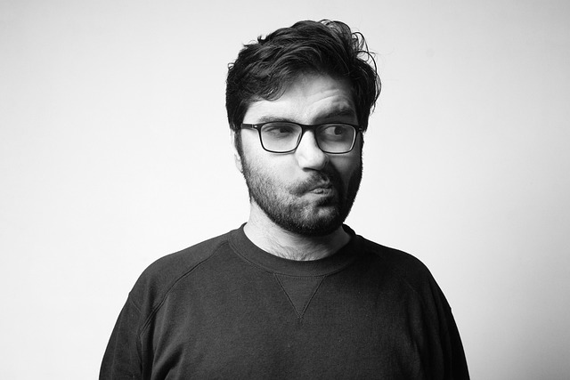 perplexed man with a goatee 