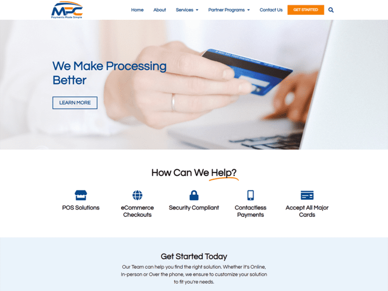 Merchant Pay Connect website