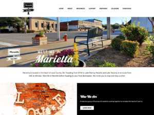 Marietta OK Main Street Business Development wordpress website design