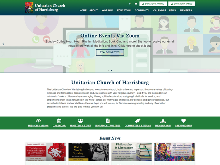 Unitarian Church of Harrisburg website