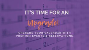 blog post title image: upgrade your website calendar