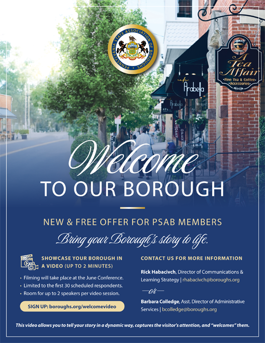 PSAB & Triscari Welcom to our Borough 2025 flyer