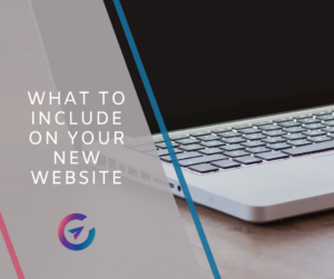 blog post featured image - what to include on your new website