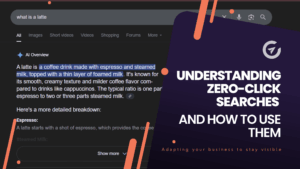 blog post title image: zero click searches